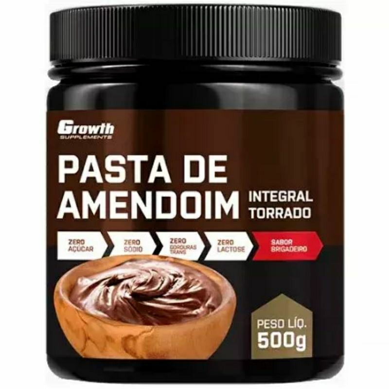 Pasta de amendoim integral brigadeiro- 500g - growth suplements ...