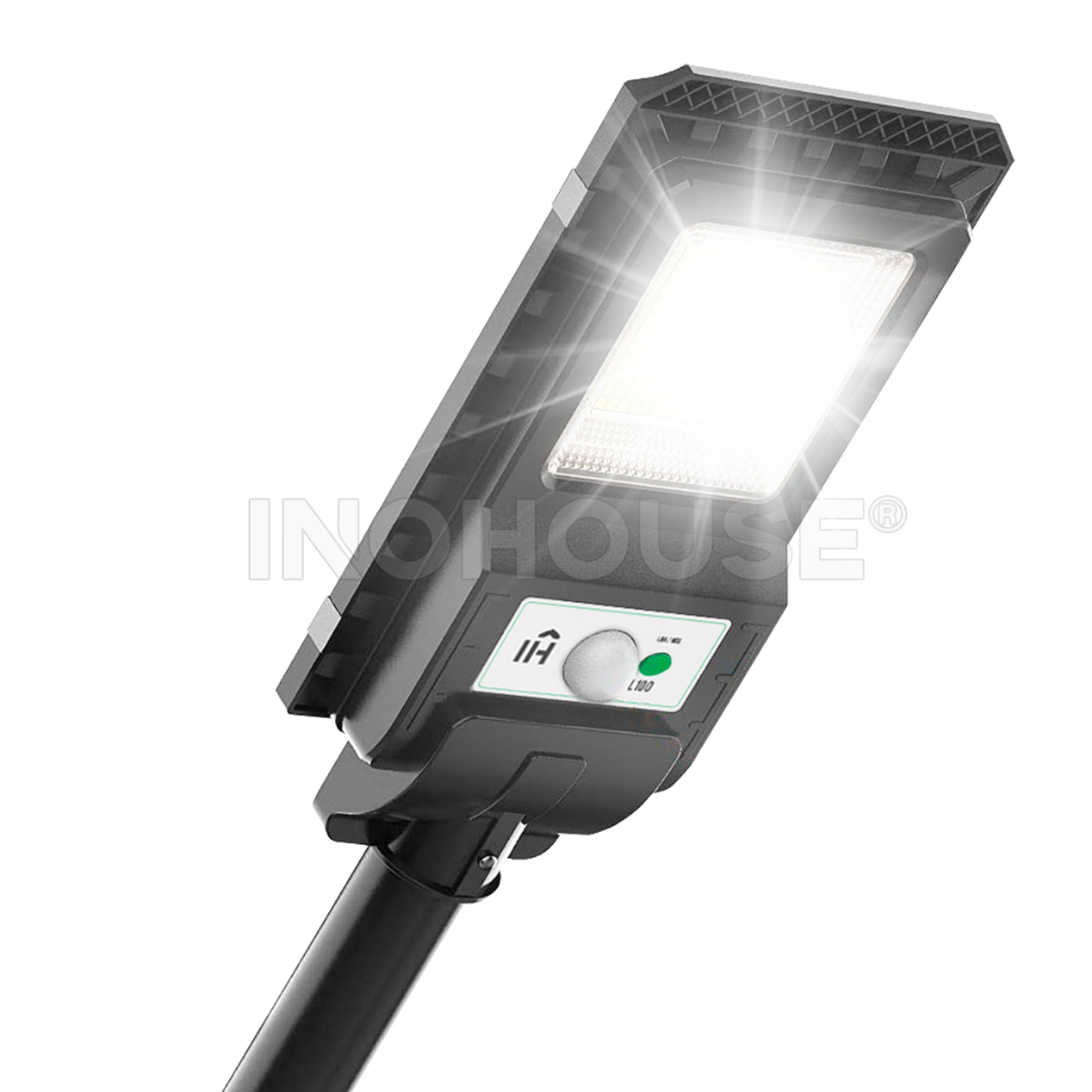 Luminaria Solar Autonoma 100w Refletor Poste Potente Kit Completo IP65 ...
