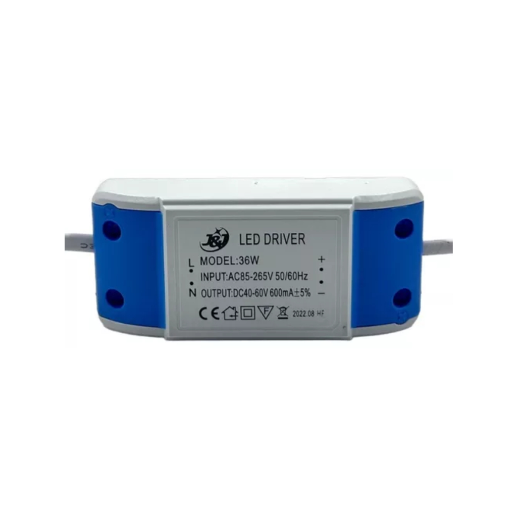 Driver Led Reator Fonte Para Plafon 36w 600mA 50/60Hz Bivolt Embutir Sobrepor