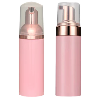 Frasco Pump Espumador Rosa 60ml Rose Gold Para Extensão/Alogamento de Cilios em Oferta na Shopee