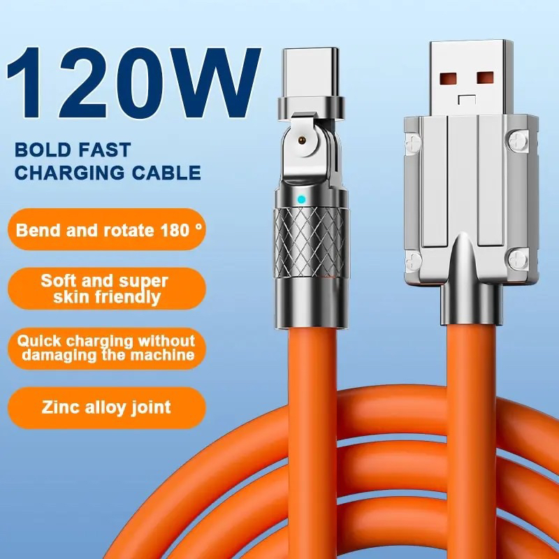 Cabo Tipo C 120w ultrarresistente