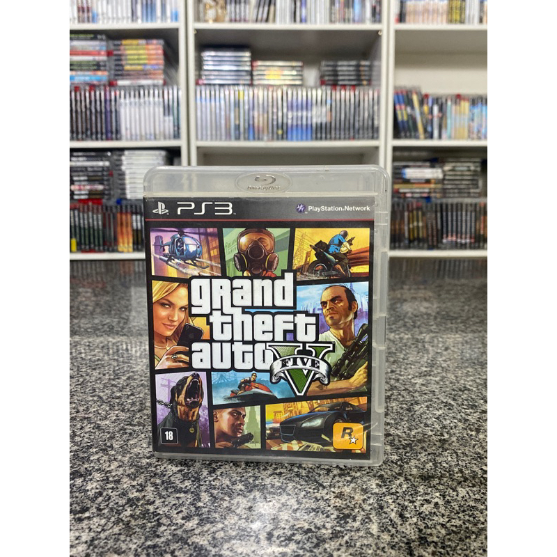 Grand Theft Auto V GTA V 5 - Ps3 Playstation 3 Jogo Midia Fisica Original
