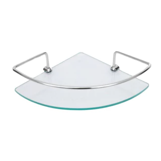 Porta Shampoo Canto Banheiro Vidro Organizador Box