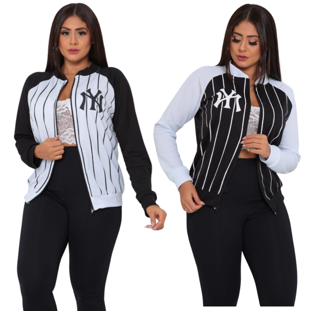 Jaqueta Feminina New York Estilo Jaqueta E Casaco Frio Inverno Blusa Feminina Moda Gringa Blogueirinha Imperdivel