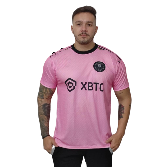 Camisa de time de futebol masculina Inter de Miami rosa novo time Messi 10