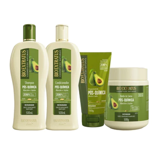 Bio Extratus Pós Química Abacate E Jojoba 500ml - 4 Produtos