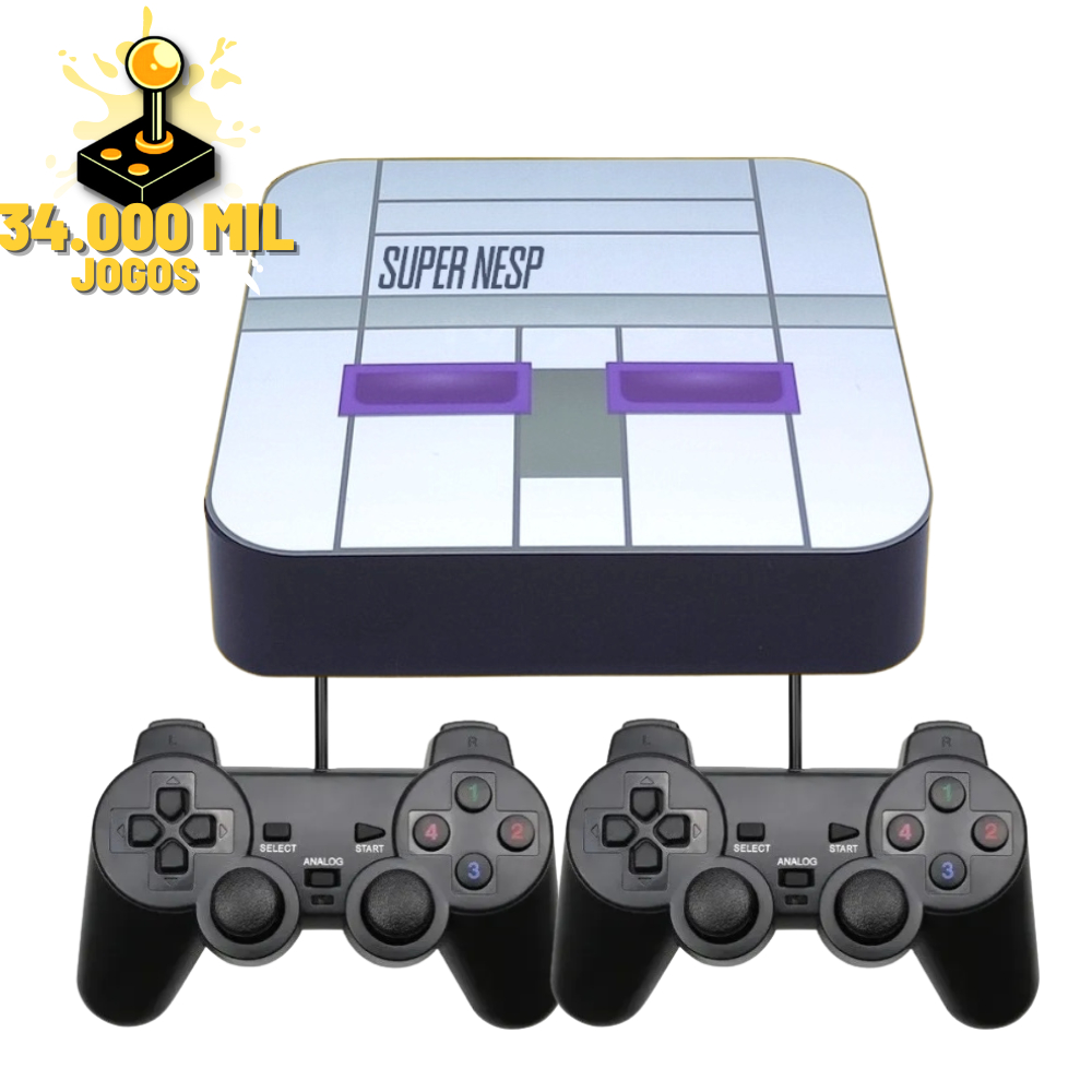 Vídeo Game Retrô 34.000 Jogos + 2 Controles sem fio + 600 Jogos PS1 :  : Brinquedos e Jogos