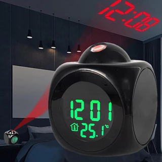 Relogio Digital Led Projetor Cama Cabeceira Despertador NF
