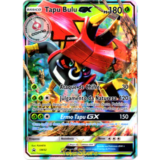 Carta Pokemon Tapu Bulu GX Português Card Original Copag - Pronta Entrega
