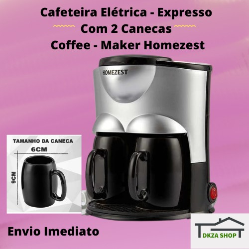 Cafeteira El Trica Expresso Com Canecas Coffee Maker Homezest V Shopee Brasil