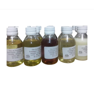 Óleos Vegetais: Semente De Uva, Amêndoas, Maracujá, Babosa, Rosa Mosqueta, Macadâmia, Calêndula, Ojon, Argan, Sucupira, Jojoba, Rícino 100 ml