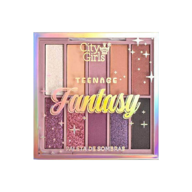 City Girls - Paleta de Sombras Maquiagem Infantil CGK033 - Box c