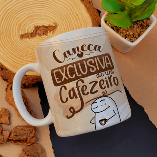 Caneca Café Personalizada - Xícara Frases Divertidas - Porcelana 325 ML