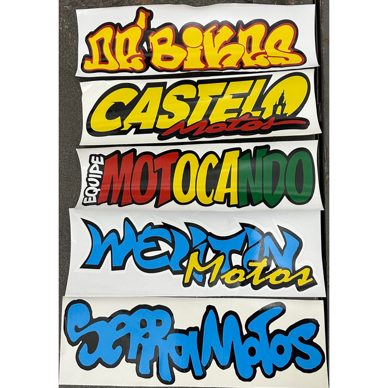 kit Adesivo Debikes/Serramotos/Castelomotos/WeltinMotos/EquipeMotocando