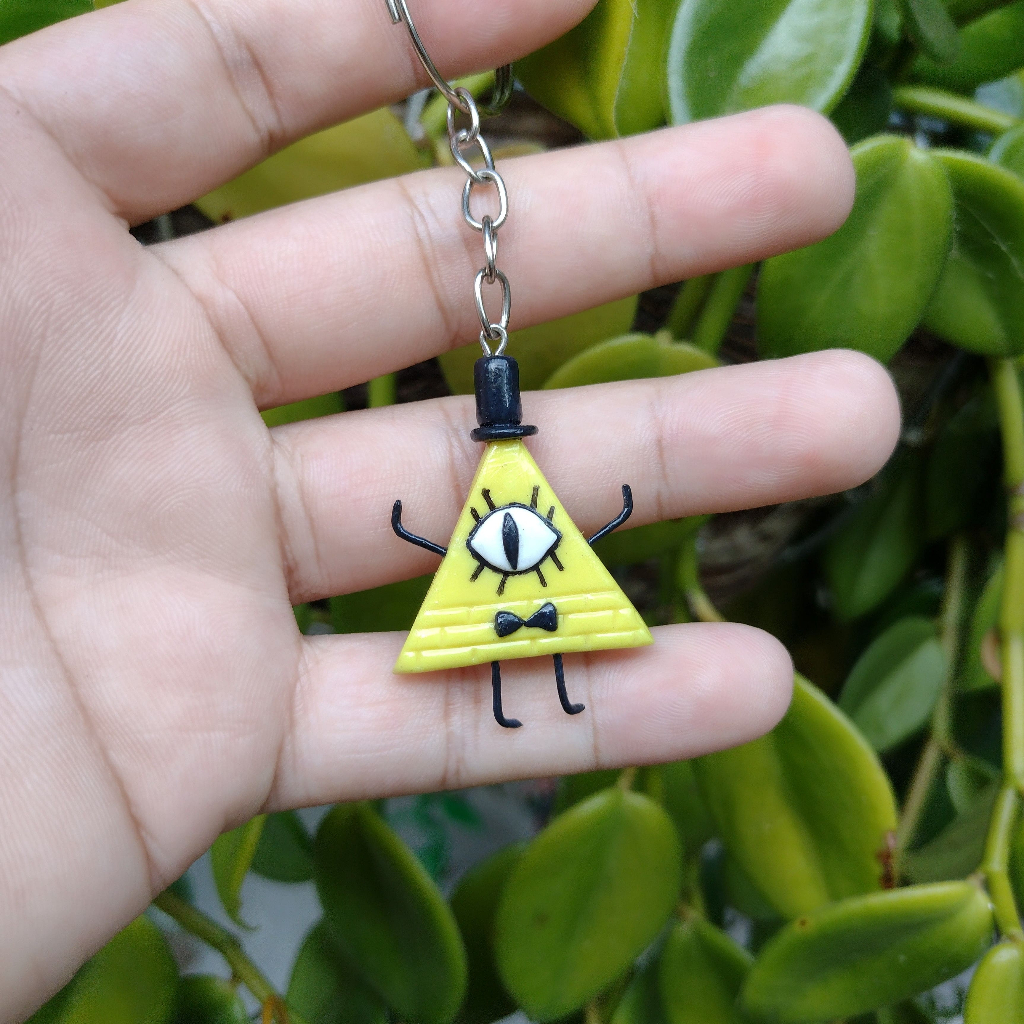 Chaveiro Bill Cipher de Gravity Falls | Shopee Brasil