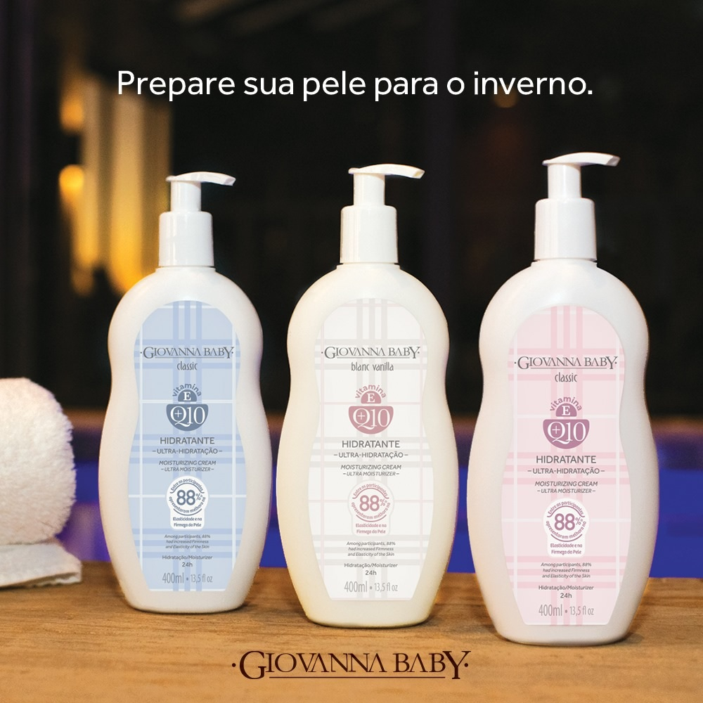 Creme Hidratante Desodorante Giovanna Baby Q10 400ml | Shopee Brasil