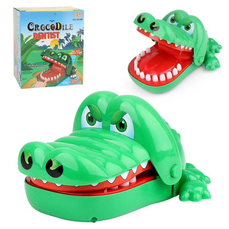 Brinquedo Infantil Jacaré Morde Dedo Crocodilo Dentista Novo