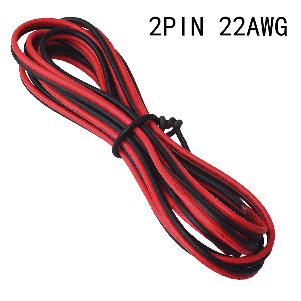 Fio Para Fita Led 5050/3528 Cor Única 2 Vias - 1 a 5 Metros