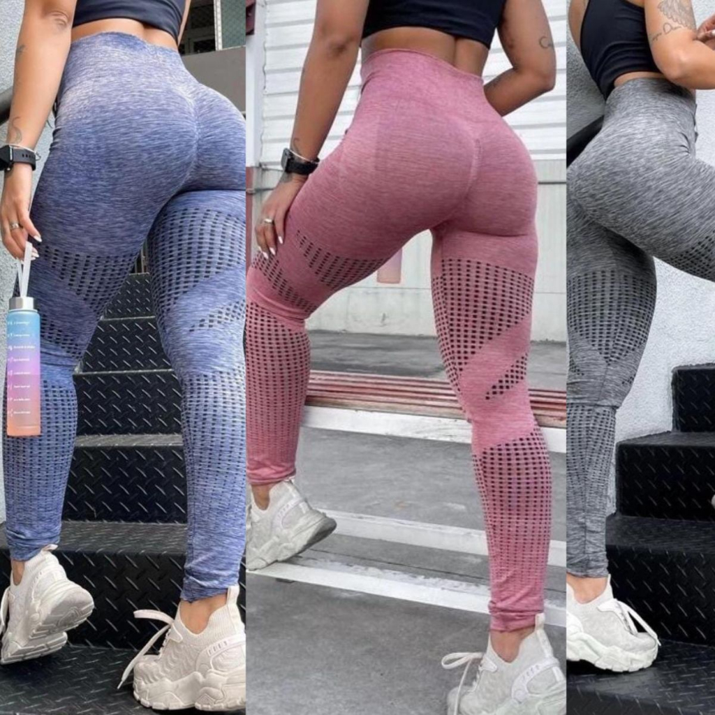 Calça Legging Academia Levanta Bumbum Fitness Sem Costura