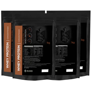 Kit: 4kg Whey Protein Concentrado - 100% Importado - Soldiers Nutrition