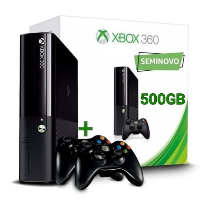 Xbox 360 Desbloqueado Rgh Com Hd 500 Gb Com 80 Jogos