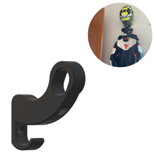 Kit 10 Suportes Para Pendurar Capacete de Moto + Gancho Para Chave, Macacão , Jaqueta + Parafusos