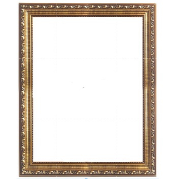 Moldura 30x45 Cor Dourado Trabalhada com acetato