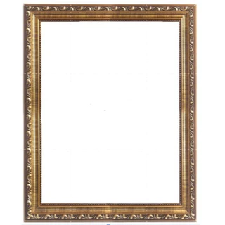 Moldura 30x45 Cor Dourado Trabalhada com acetato