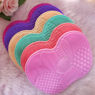 Tapete Para Limpeza De Pincéis Silicone / Pad de limpeza da escova para cuidar e limpar pincéis