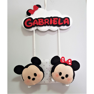 Enfeite de Porta / Guirlanda Minnie e Mickey