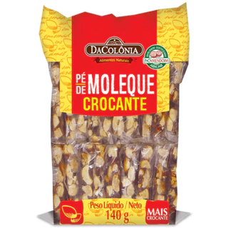 Doce de Amendoim Pé de Moleque Crocante 140g - Dacolônia