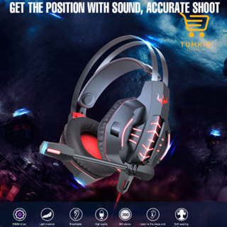 Headset Headphone Fone de ouvido gamer com microfone para PS4 console de jogos