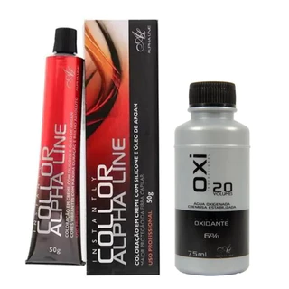 Coloração Alpha Line Instantly 50g com OX (escolha sua cor)