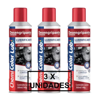 Óleo Desengripante Spray 300ml - Chemicolor Kit c/ 3 unid.