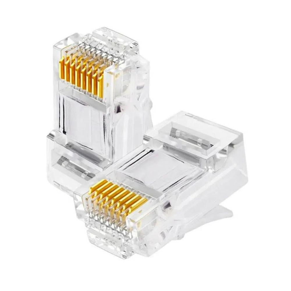 Conector RJ45 CAT5 Kit 100pçs | Shopee Brasil