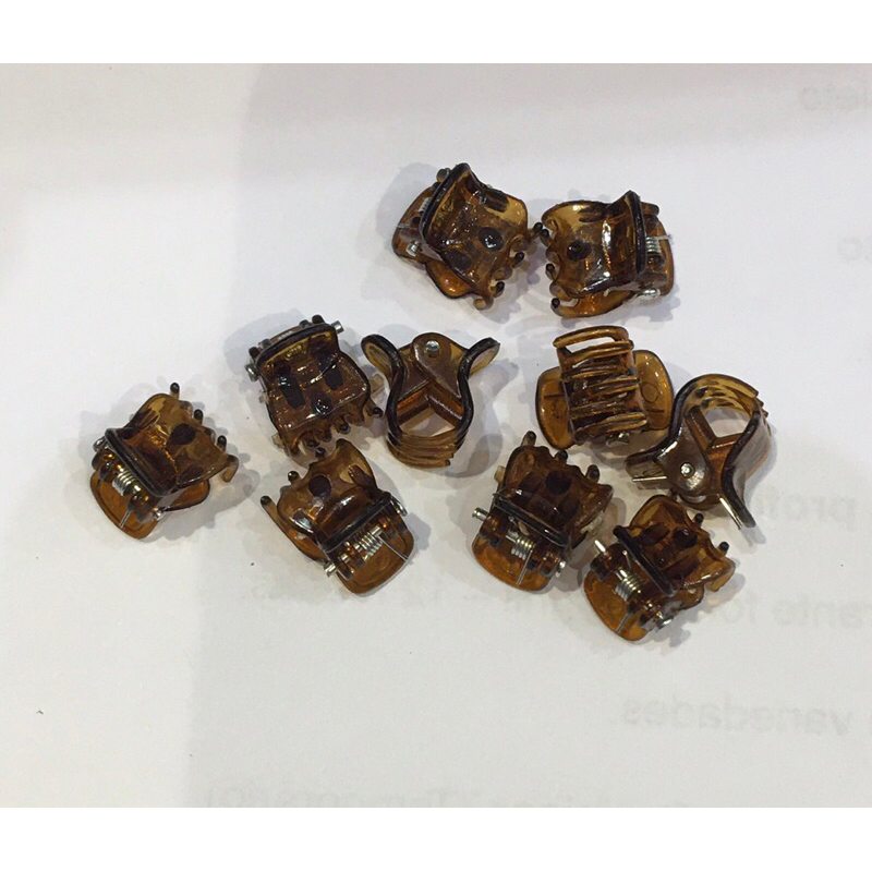 Kit 10 Mini Piranha Presilha Grampo de Cabelo Infantil Fofo Feminino Colorido pronta entrega envio imediato