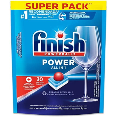 Finish Detergente em Tablet para Lava Louças (30 Tabletes)