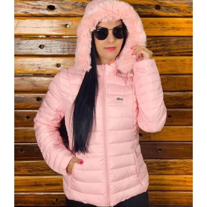 Jaqueta Bobojaco Lacoste Feminina | Shopee Brasil