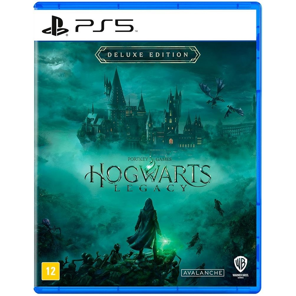 Jogo Hogwarts Legacy Deluxe Edition PS5 Mídia Física Novo Lacrado