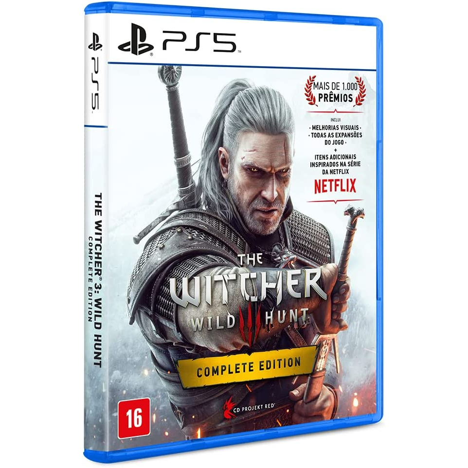 Jogo The Witcher 3 Wild Hunt Complete Edition PS5 Mídia Física Novo Lacrado