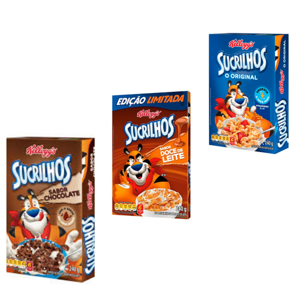 Kit Com 3 Caixas De Cereal Sucrilhos Kelloggs 240g Original