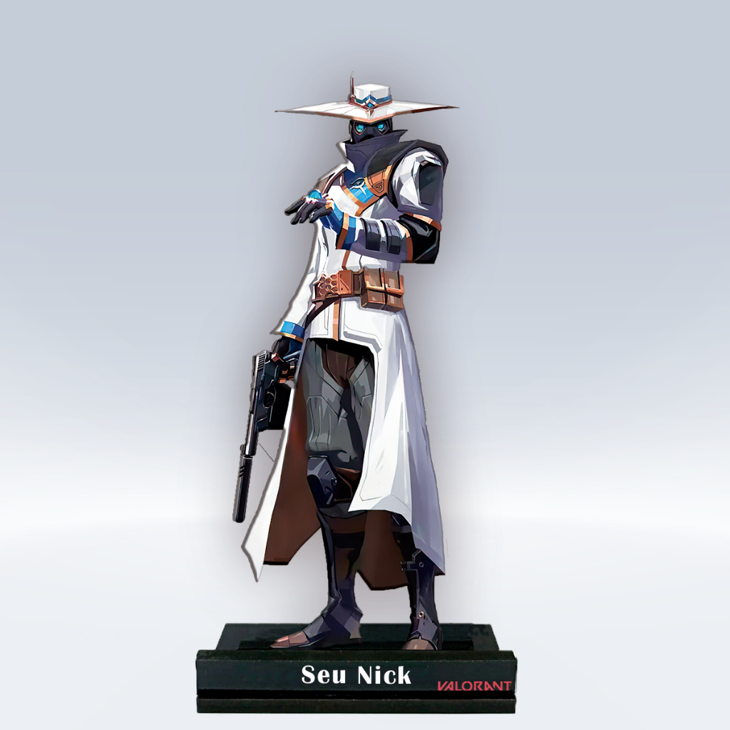Personagem Cypher Valorant com ou sem nick MDF 22cm | Shopee Brasil