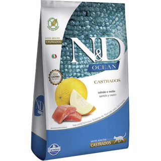 Ração Farmina N&D Ocean Gatos Adultos Castrados Salmão E Melão 1,5kg