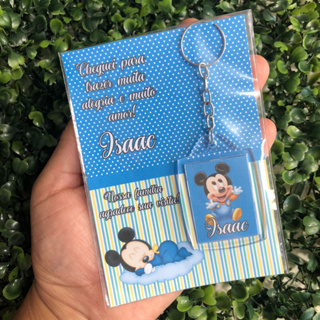 Chaveiro Personalizado Mickey Baby
