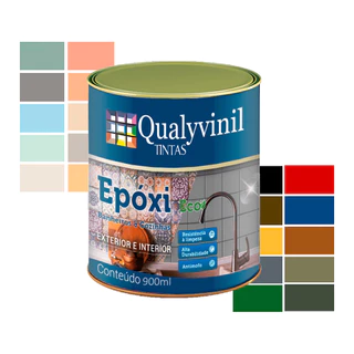 Epóxi Base Água Banheiros E Cozinha Cores 900ml Qualyvinil
