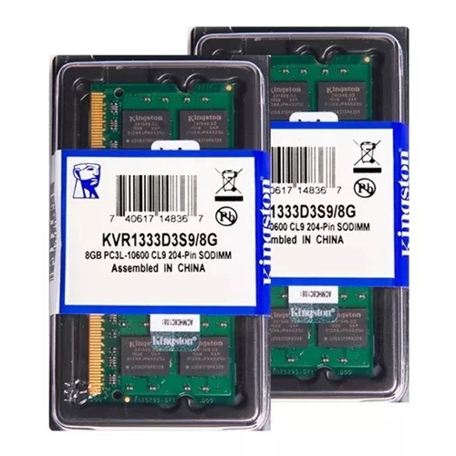 Memória Kingston 8gb Ddr3 1333 Pc3L 1.35v CL9 Notebook