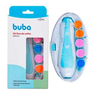 Kit Higiene Bebê Buba Lixa De Unha Elétrica Pilha