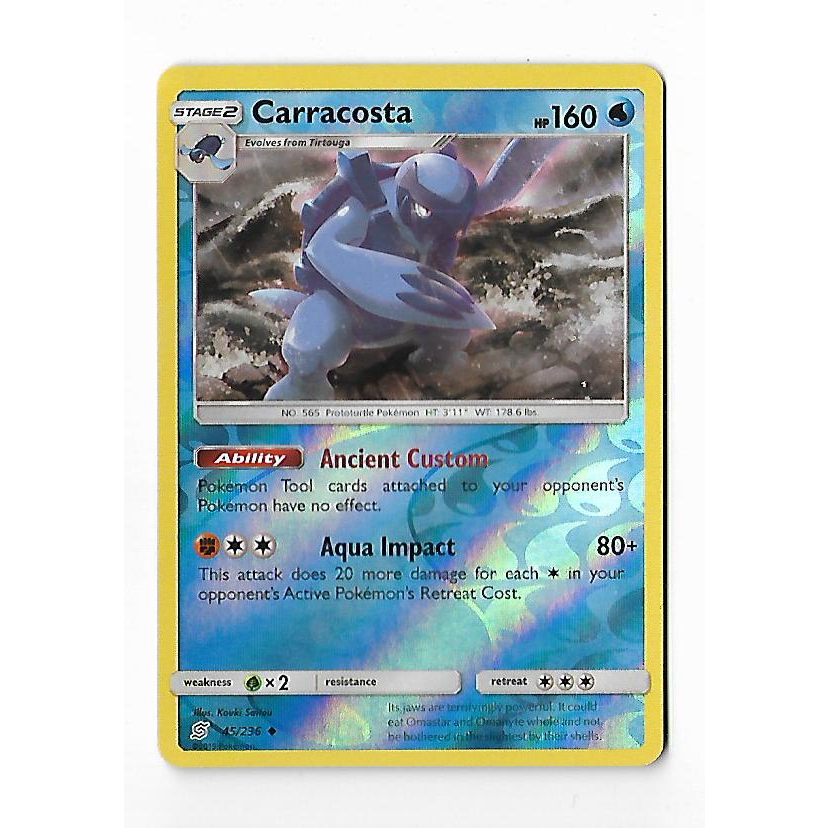 Pokemon Carracosta Reverse Foil Sol e Lua Sintonia Mental | Shopee Brasil