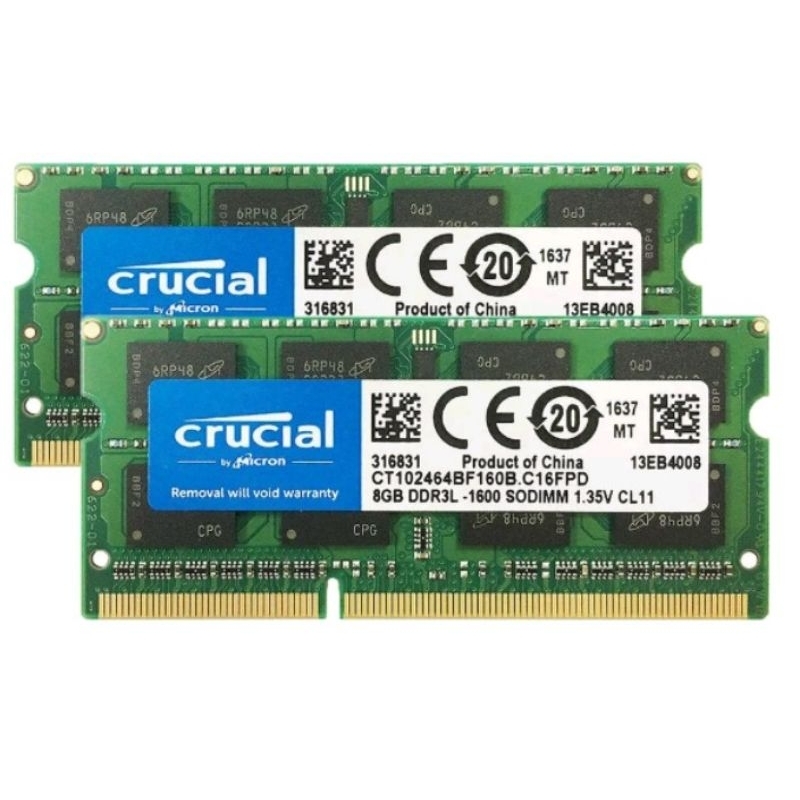 Memoria RAM Crucial DDR3L 8GB 1600Mhz 12800S 1.35V notebook netbook ...