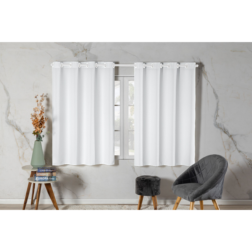 Cortina em tecido Oxford 3,00 X 1,40 Para sala/quarto e cozinha